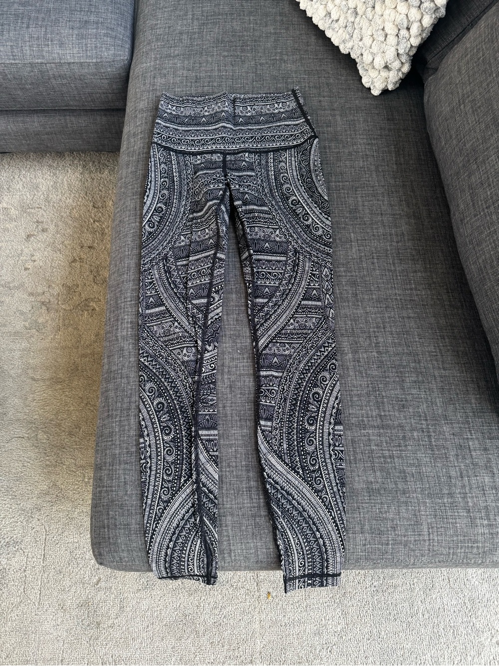 lululemon athletica Black & White Patterned Leggings